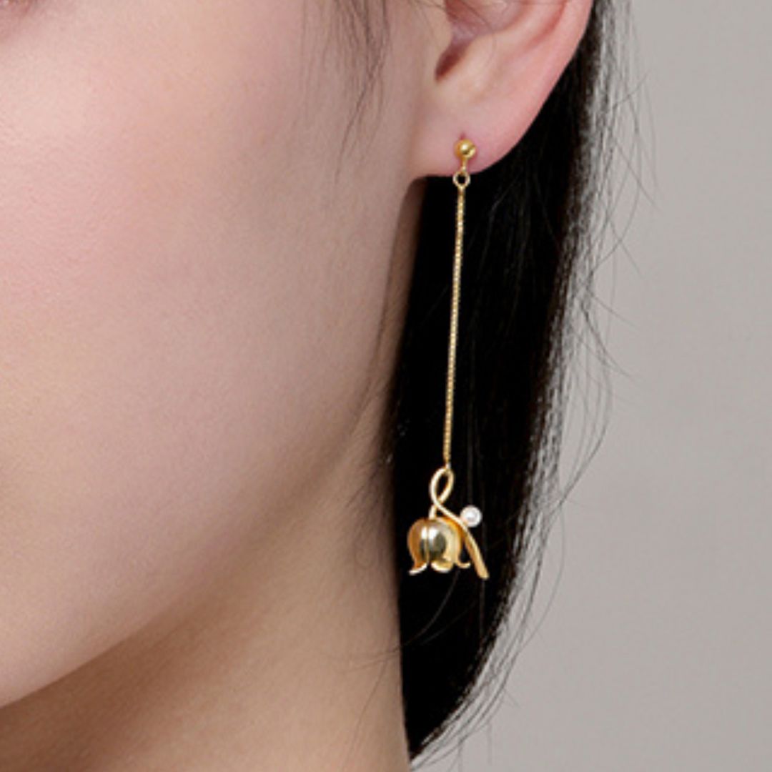 Lily Of The Valley Dangle Earrings - The Chubby Paw