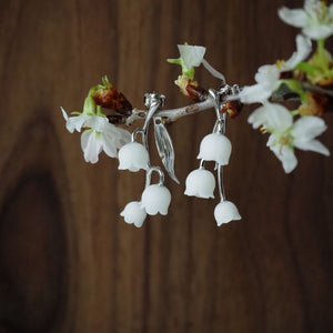 Silver Lily Of The Valley Cluster Earring - The Chubby Paw 
