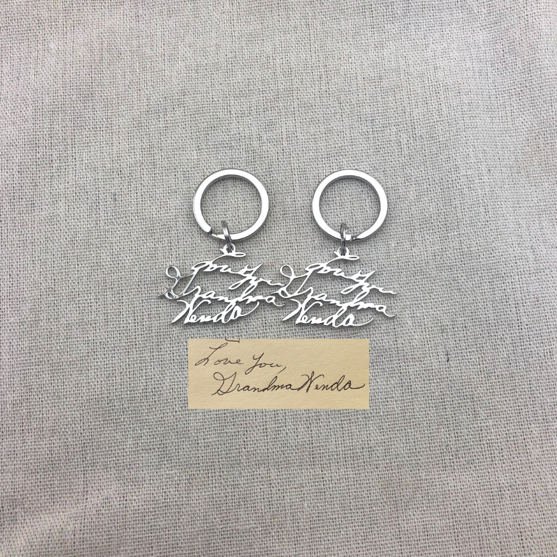 Personalized Handwriting Keychain - The Chubby Paw