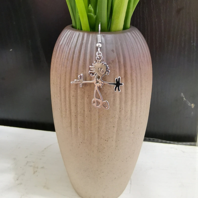 Personalized Kids Drawing Earrings - The Chubby Paw