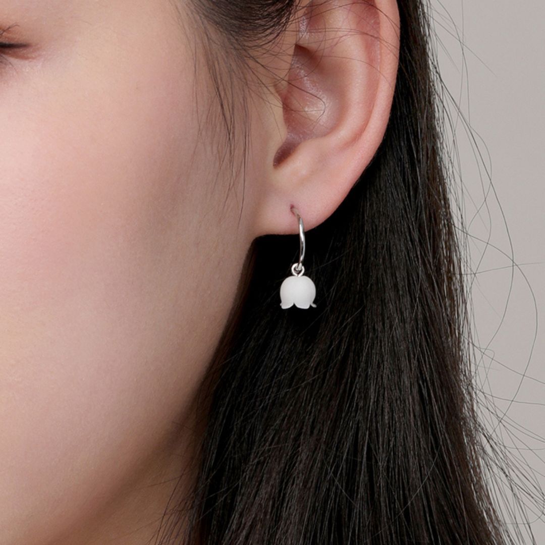 Silver Lily Of The Valley Earrings - The Chubby Paw