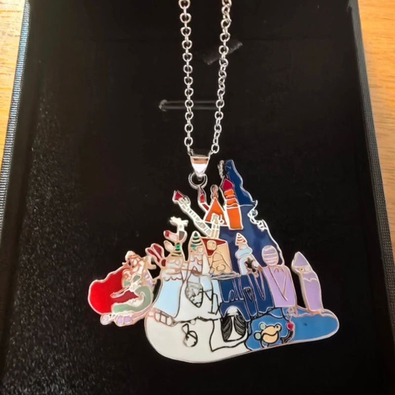 Enamel Kids Drawing Necklace | The Chubby Paw