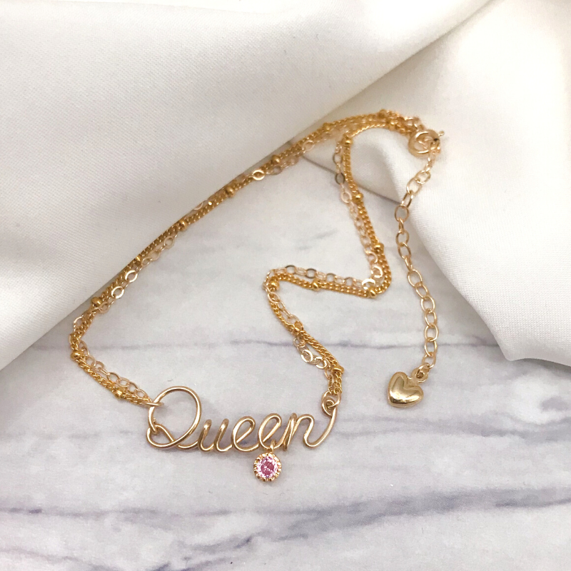 Layered Wire Name Bracelet
