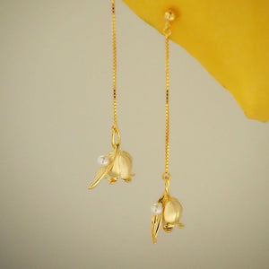 Lily Of The Valley Dangle Earrings - The Chubby Paw 