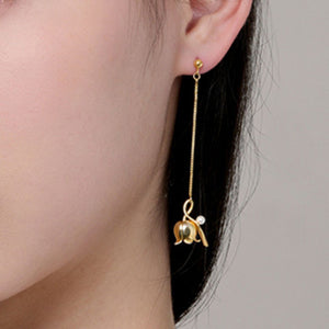 Lily Of The Valley Dangle Earrings - The Chubby Paw 