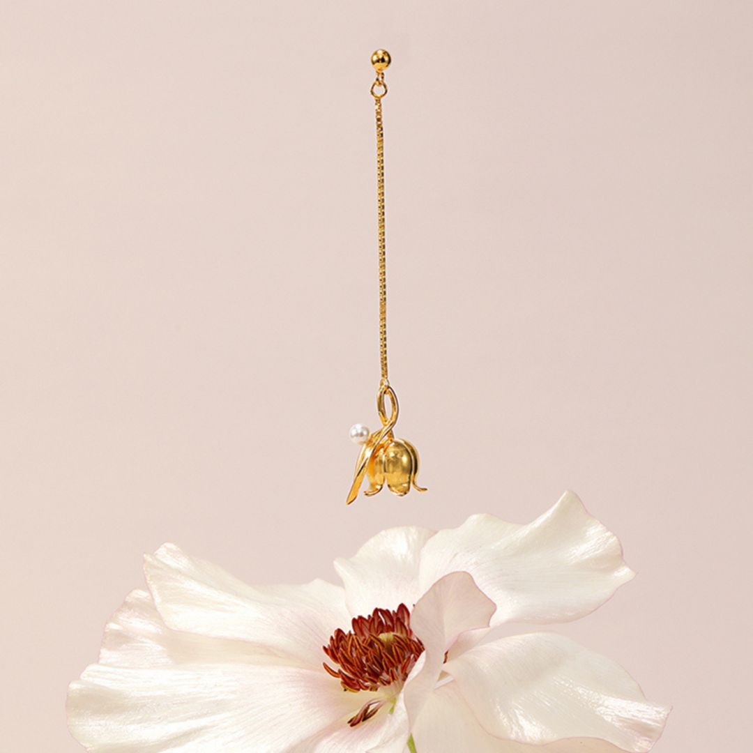 Lily Of The Valley Dangle Earrings - The Chubby Paw 