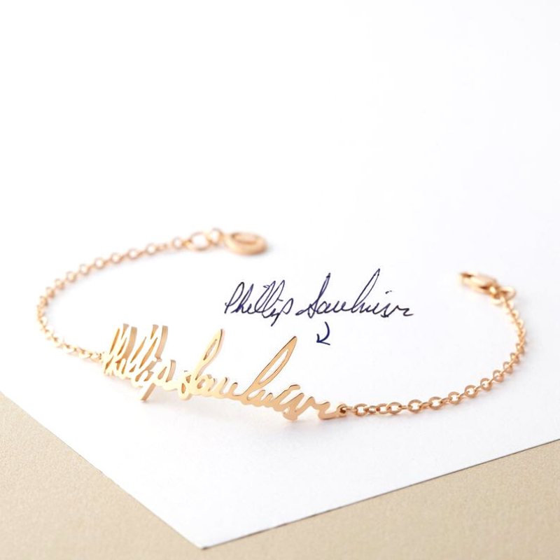 Personalized Handwriting Bracelet - The Chubby Paw 