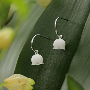 Silver Lily Of The Valley Earrings