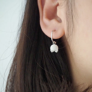 Silver Lily Of The Valley Earrings