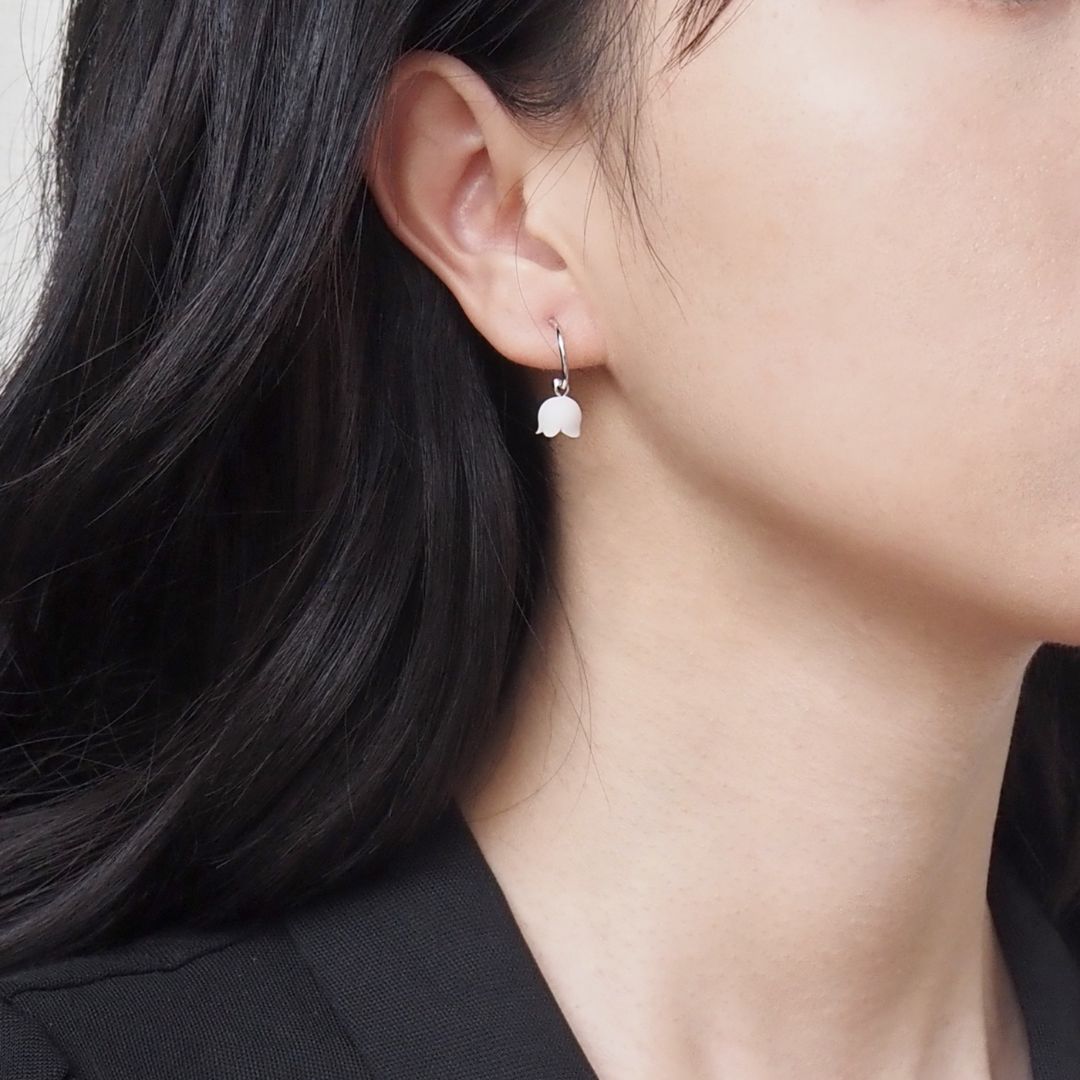 Silver Lily Of The Valley Earrings - The Chubby Paw 